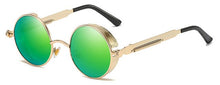 Load image into Gallery viewer, Kachawoo Round Mirror Sunglasses Men Polarized Uv400 High Quality Steampunk Sun Glasses for Women 2019 Unisex