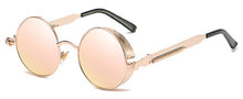 Load image into Gallery viewer, Kachawoo Round Mirror Sunglasses Men Polarized Uv400 High Quality Steampunk Sun Glasses for Women 2019 Unisex
