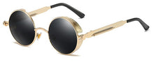 Load image into Gallery viewer, Kachawoo Round Mirror Sunglasses Men Polarized Uv400 High Quality Steampunk Sun Glasses for Women 2019 Unisex