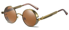Load image into Gallery viewer, Kachawoo Round Mirror Sunglasses Men Polarized Uv400 High Quality Steampunk Sun Glasses for Women 2019 Unisex